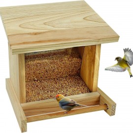 Wooden Bird Feeder