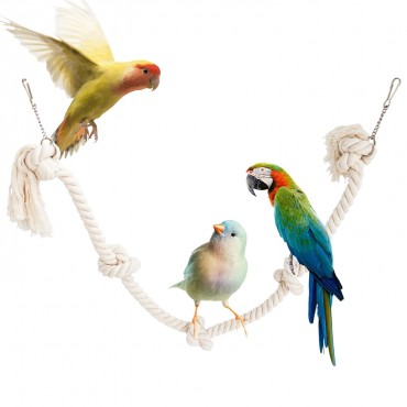 Birds Cotton Climbing Rope Toy