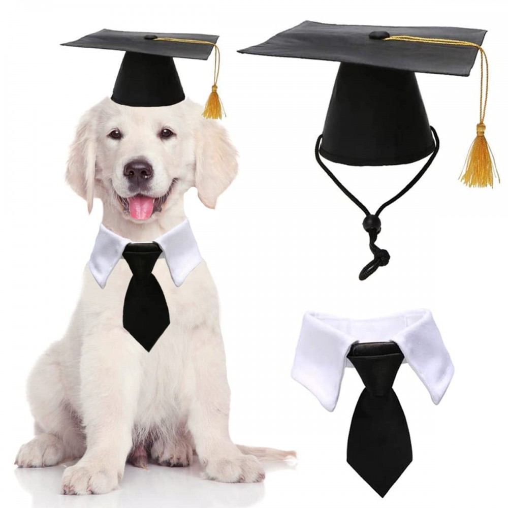 Pet Graduation Hats With Necktie