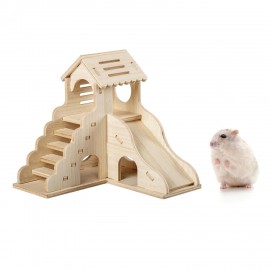 Wooden Hamster House Solid Wood Cage